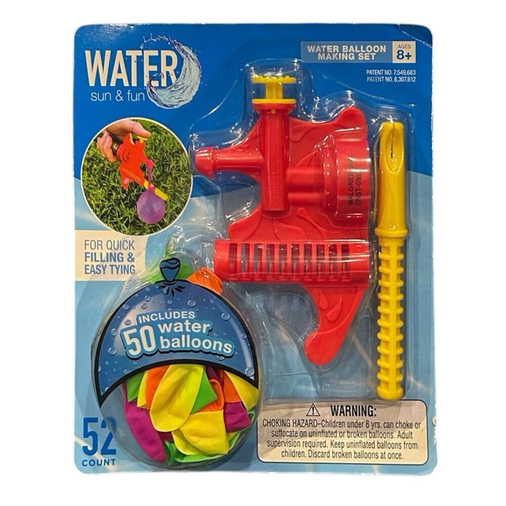 Water Sun & Fun Water Balloon Making Set Includes 50 Colorful Water Balloons